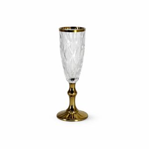 Brass Stem Cut Flute