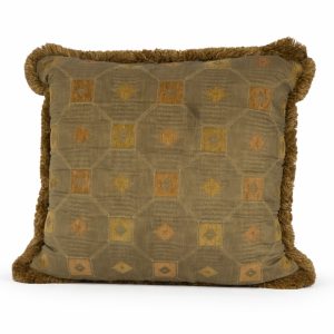 Bronze Heritage Fringe Cushion