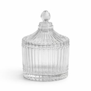 Classic Ribbed Crystal Jar