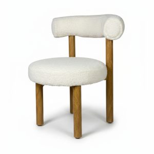 Cream Boucle Chair