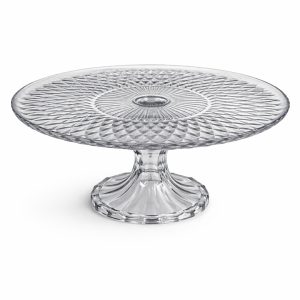 Crystal Prism Footed Cake Stand