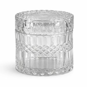 Diamond Cut Crystal Jar