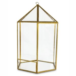 Gold Geometric Lantern Medium
