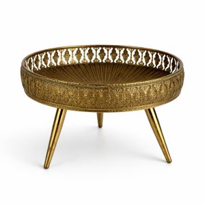 Gold Ornate Footed Display Stand