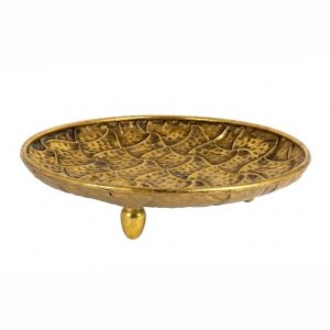 Gold Ornate Footed Display Tray