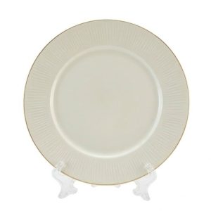 Ivory Imperial Gold Rim Dinner Plate