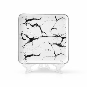 Marble Luxe Square Dinner Plate