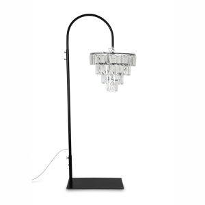 Midnight Crystal Arch Chandelier Lamp