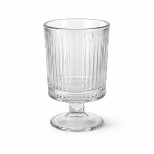 Ribbed Crystal Vase Tall