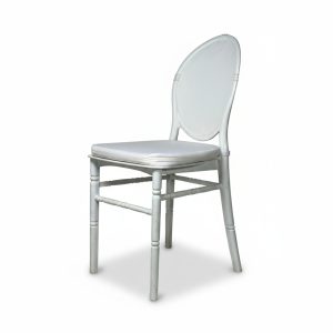White Medallion Chair